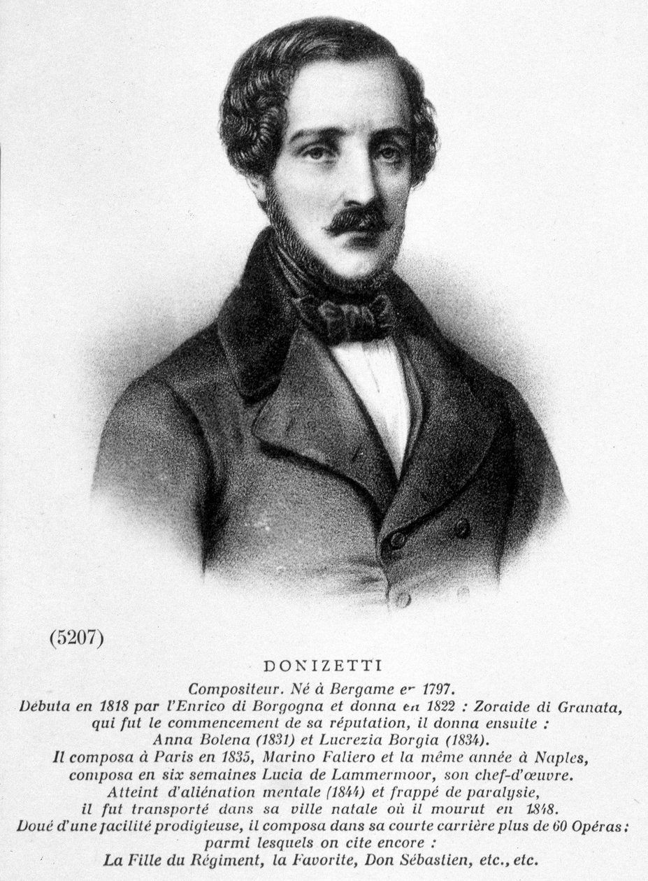 Portret Donizettiego Gaetano autorstwa Unknown artist