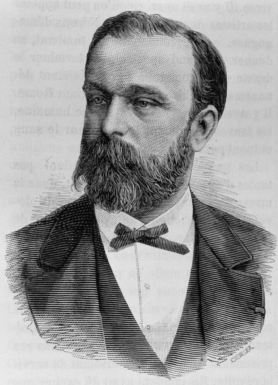 Portret Drouardela. Rycina z końca XIX wieku w „Histoire de France” H. Martina. autorstwa Unknown artist