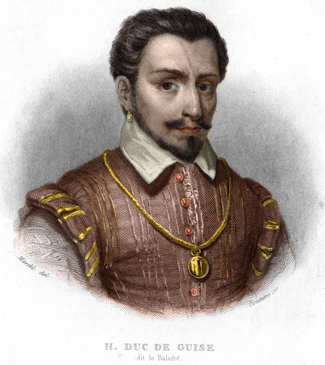 Portret księcia Guise. François de Lorraine, książę Aumale, a następnie 2. książę Guise francuski generał-lejtnant (1519-1563) autorstwa Unknown artist