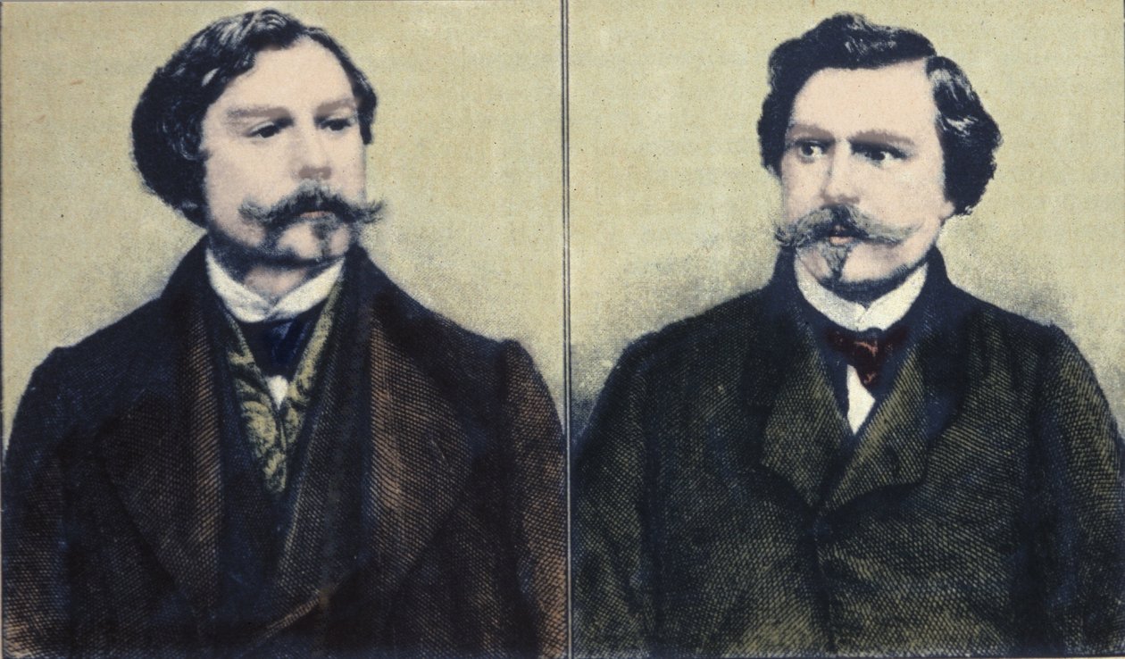 Portret pisarzy braci Edmonda Goncourta (1822-1896) i Julesa Goncourta (1830-1870). autorstwa Unknown artist