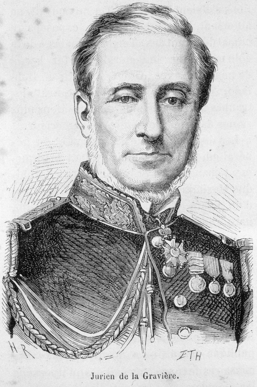 Portret Edmonda Juriena de La Graviere (1812-1892), admirała francuskiego. autorstwa Unknown artist