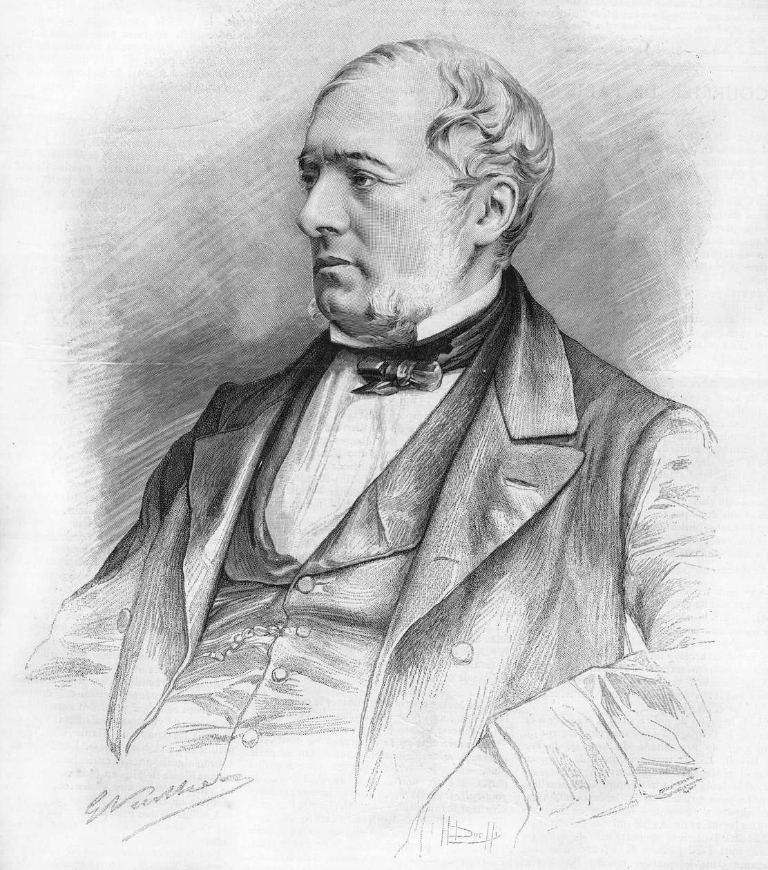 Portret Edouarda Chartona (1807-1890) pisarza, polityka, prawnika i świętego Simoniana. autorstwa Unknown artist