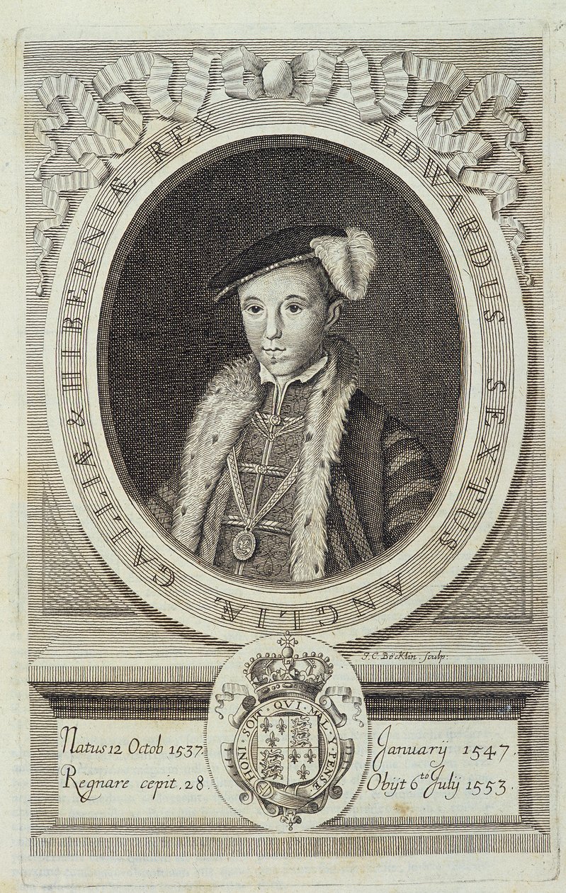 Portret Edwarda VI w „Historii reformacji Kościoła anglikańskiego...”, Genewa autorstwa Unknown artist