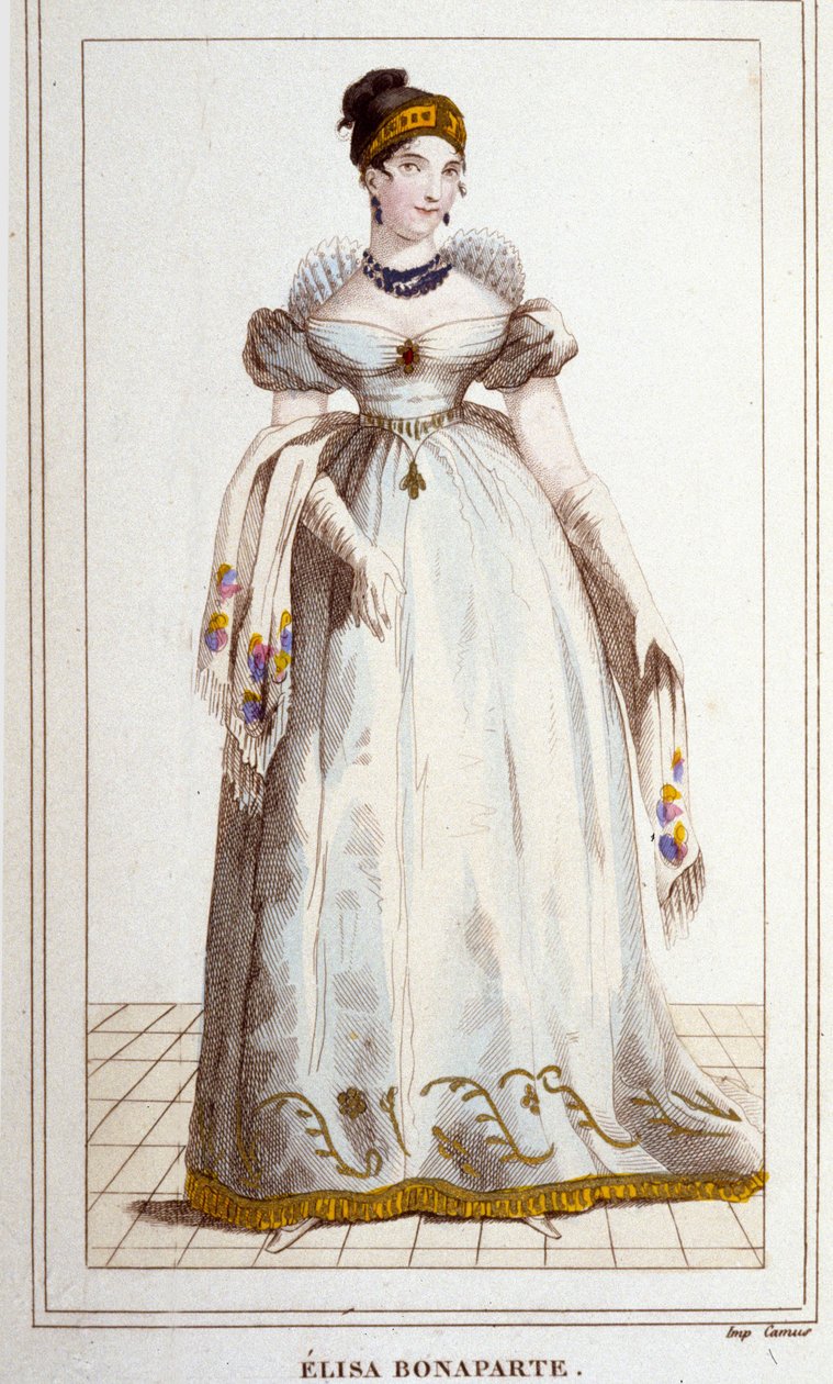 Portret Elisy Bonaparte (Maria Anna dit Eliza autorstwa Unknown artist