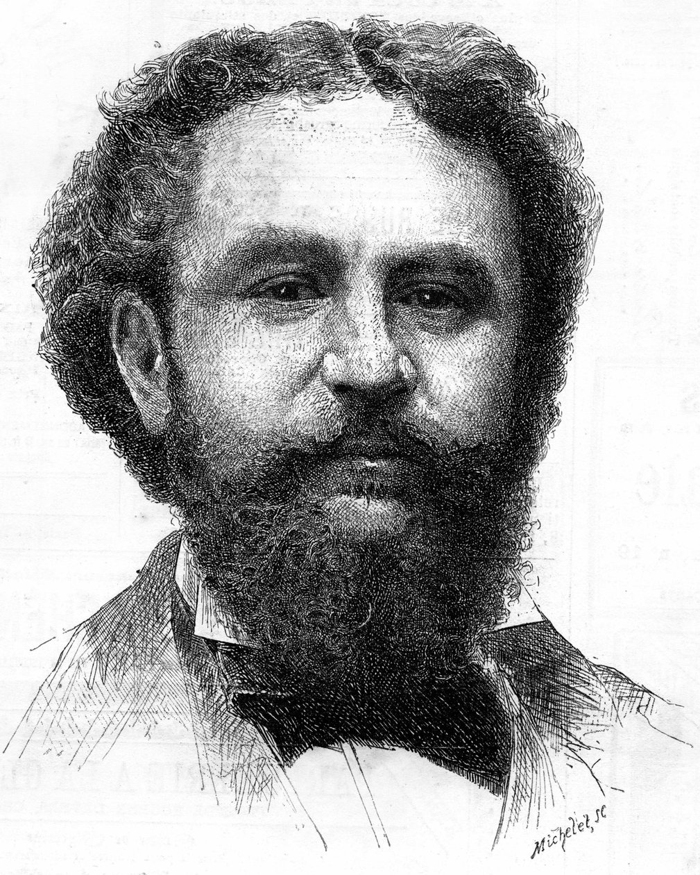 Portret Emile Bergerata (1845-1923), francuskiego pisarza. autorstwa Unknown artist
