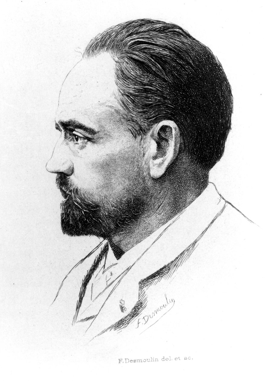 Portret Emile Zola autorstwa F. Desmoulin. autorstwa Unknown artist