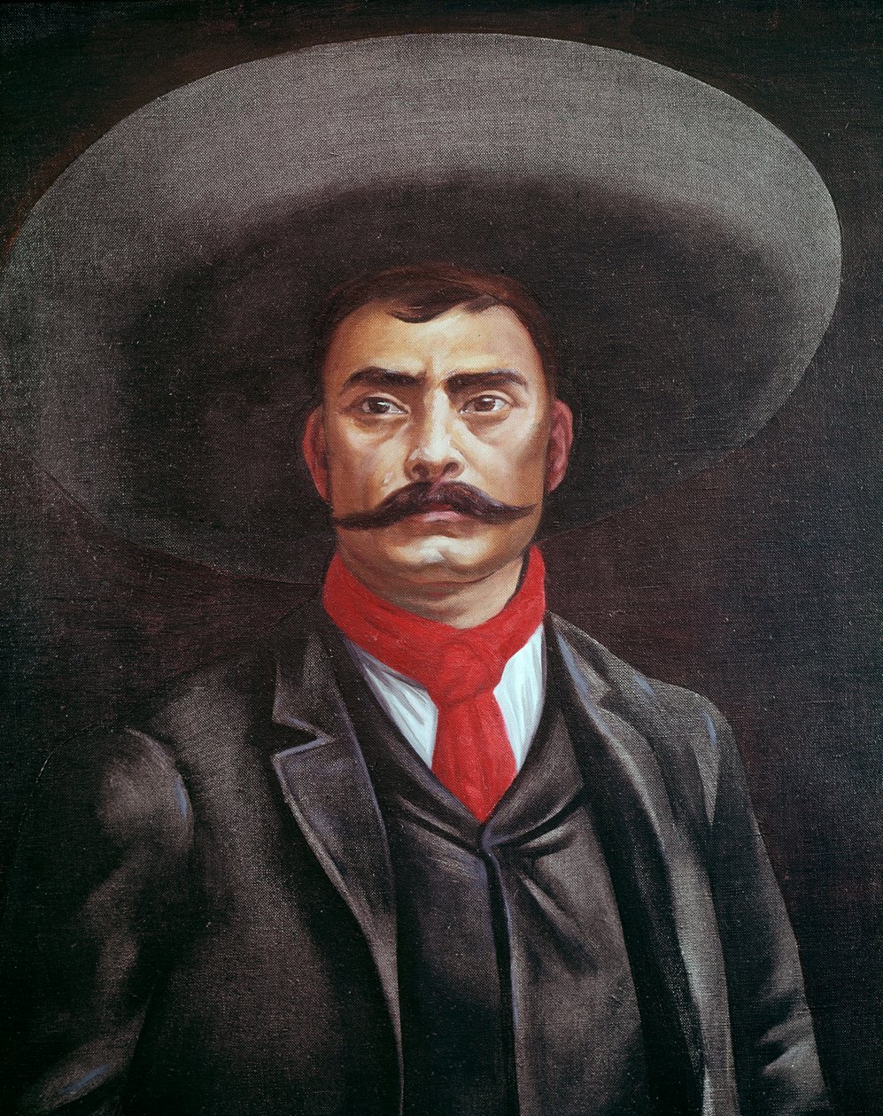 Portret Emiliano Zapaty (1879-1919), meksykański autorstwa Unknown artist