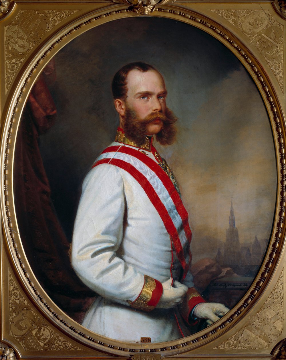 Portret cesarza Franciszka Józefa I (1830-1916). Anonimowy obraz 1867. Nancy, Musee Historique Lorrain autorstwa Unknown artist