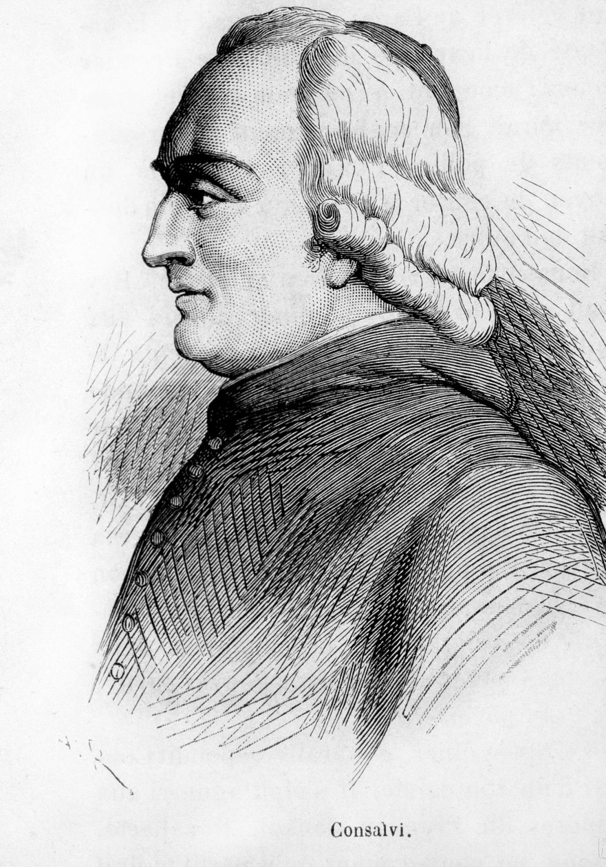 Portret Ercole Consalvi (1757-1824), kardynała sekretarza stanu Piusa VII. autorstwa Unknown artist