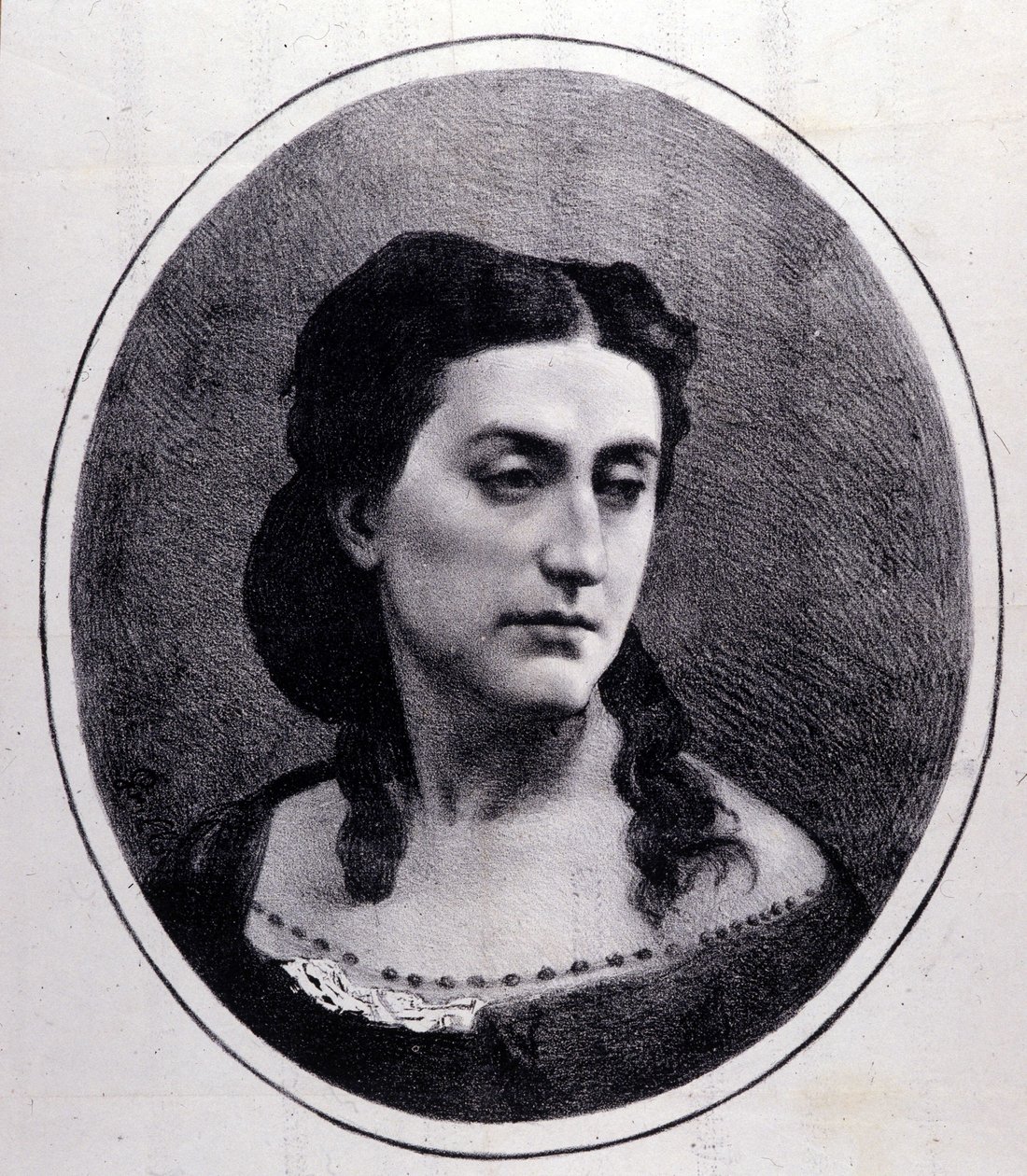 Portret Erminii Frezzolini. Włoski sopran (1818-1884). autorstwa Unknown artist