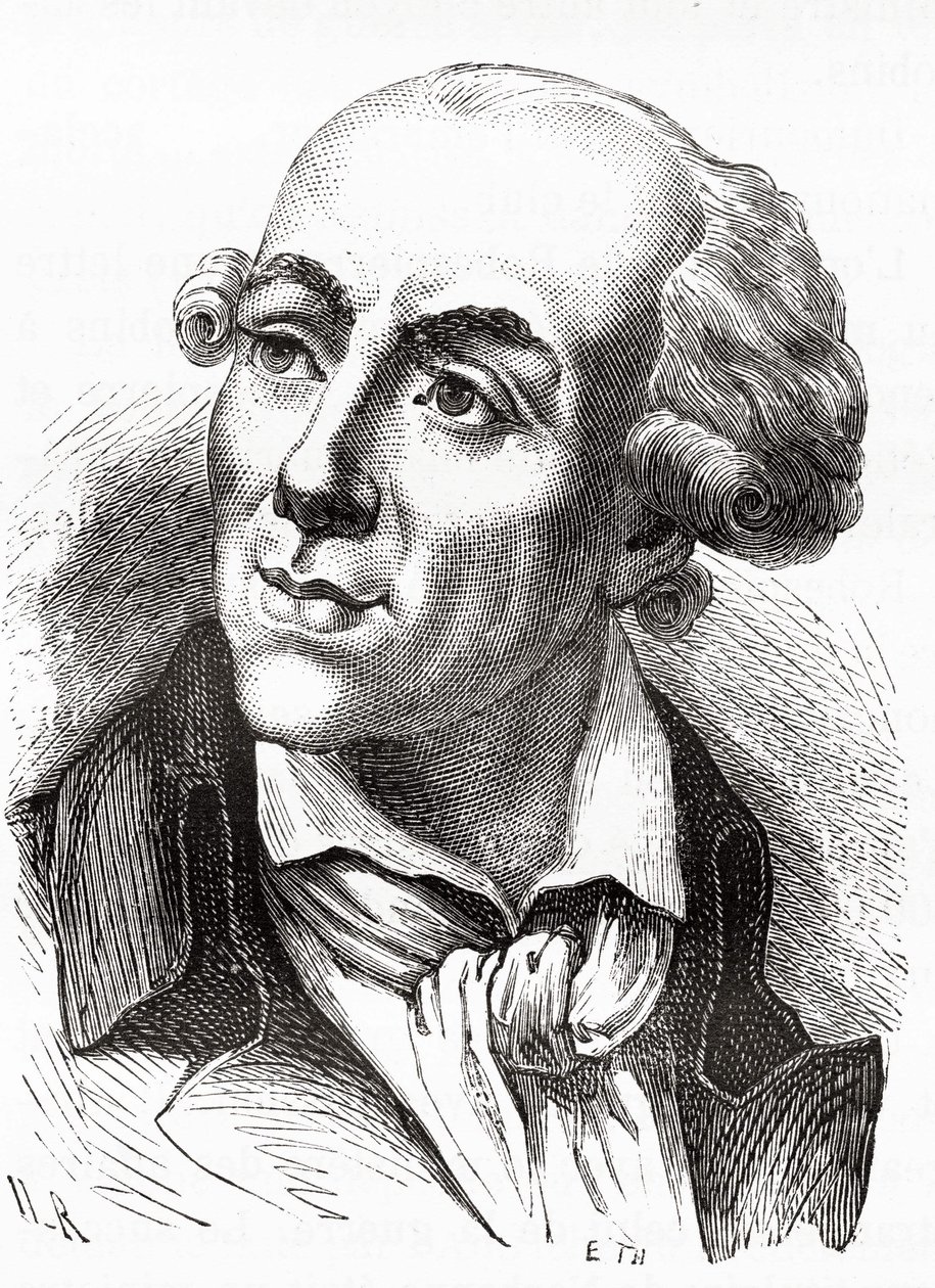 Portret Etienne Clavière (1768 - 1793), ministra finansów w rządzie Girondin (marzec 1792) - w Histoire de France autorstwa Henri Martina. b.d. 19 wiek. autorstwa Unknown artist