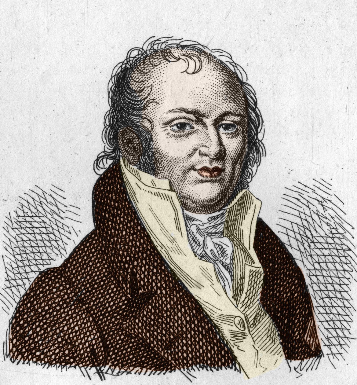 Portret Etienne Geoffroy Saint Hilaire Saint Hilaire (Saint-Hilaire) (1772-1844), francuski przyrodnik. Grawerunek z 1835 roku. autorstwa Unknown artist