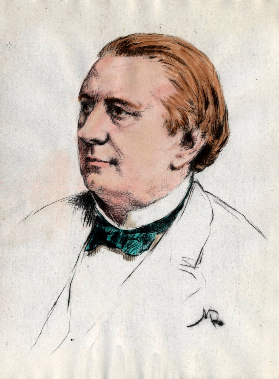 Portret Eugeniusza Labiche (1815-1888) Pisarz Rycina XIX-wieczna Kolekcja prywatna autorstwa Unknown artist