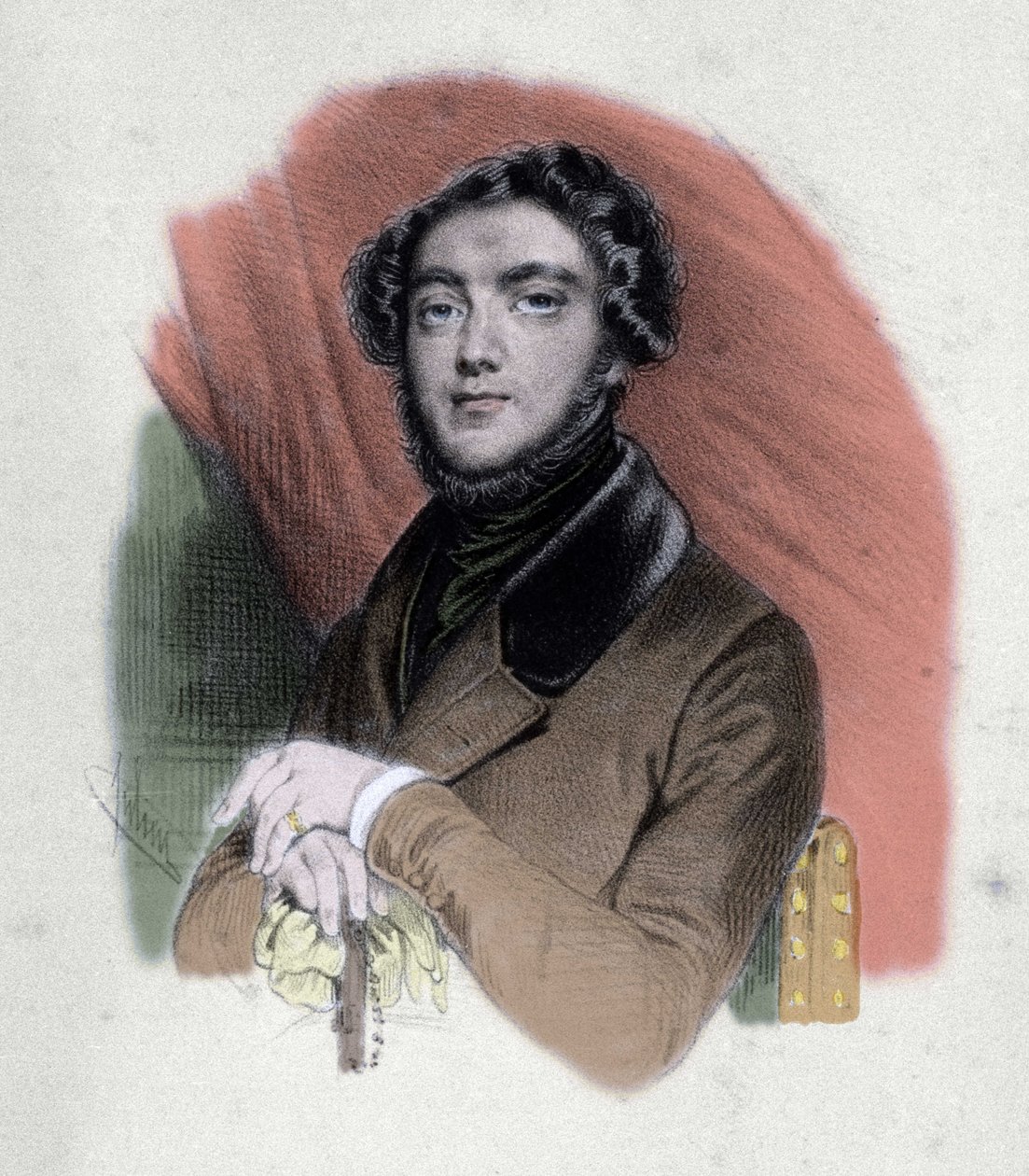 Portret Eugene Sue (1804-1857) francuskiego pisarza. autorstwa Unknown artist