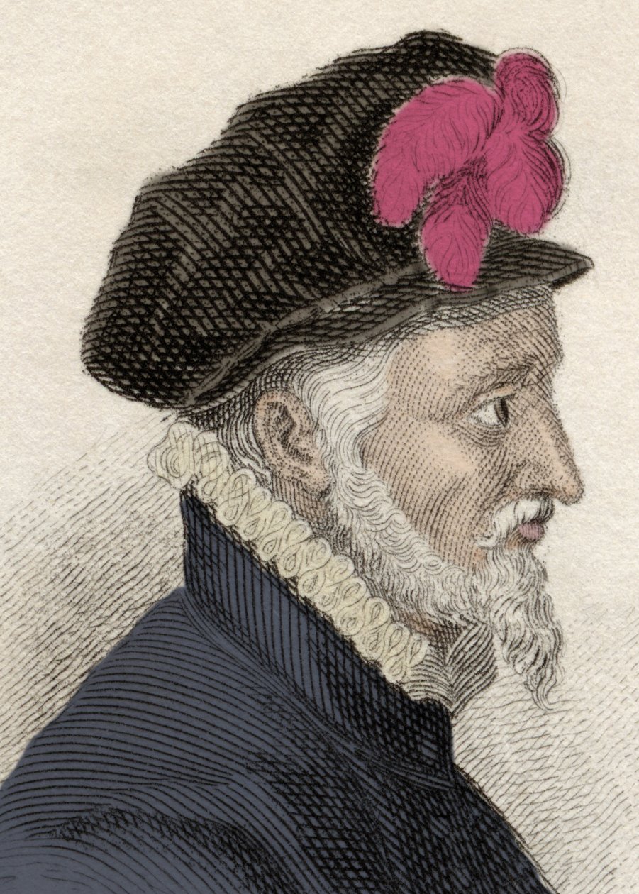 Portret Fadrique Alvareza de Toledo i Enriqueza de Guzmana (1537-1583), czwartego księcia Alby, księcia Huescar, markiza Korei i wielkiego dowódcy Zakonu Calatrava. Rycina XIX wieku. autorstwa Unknown artist