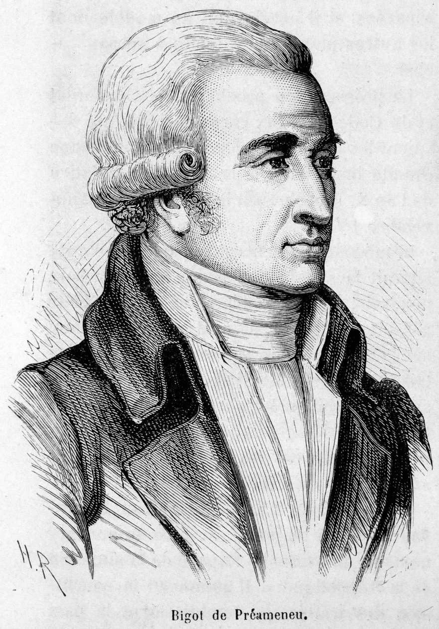 Portret Felixa Juliena Jeana Bigota de Preameneu (1747-1825), francuskiego prawnika i polityka. autorstwa Unknown artist