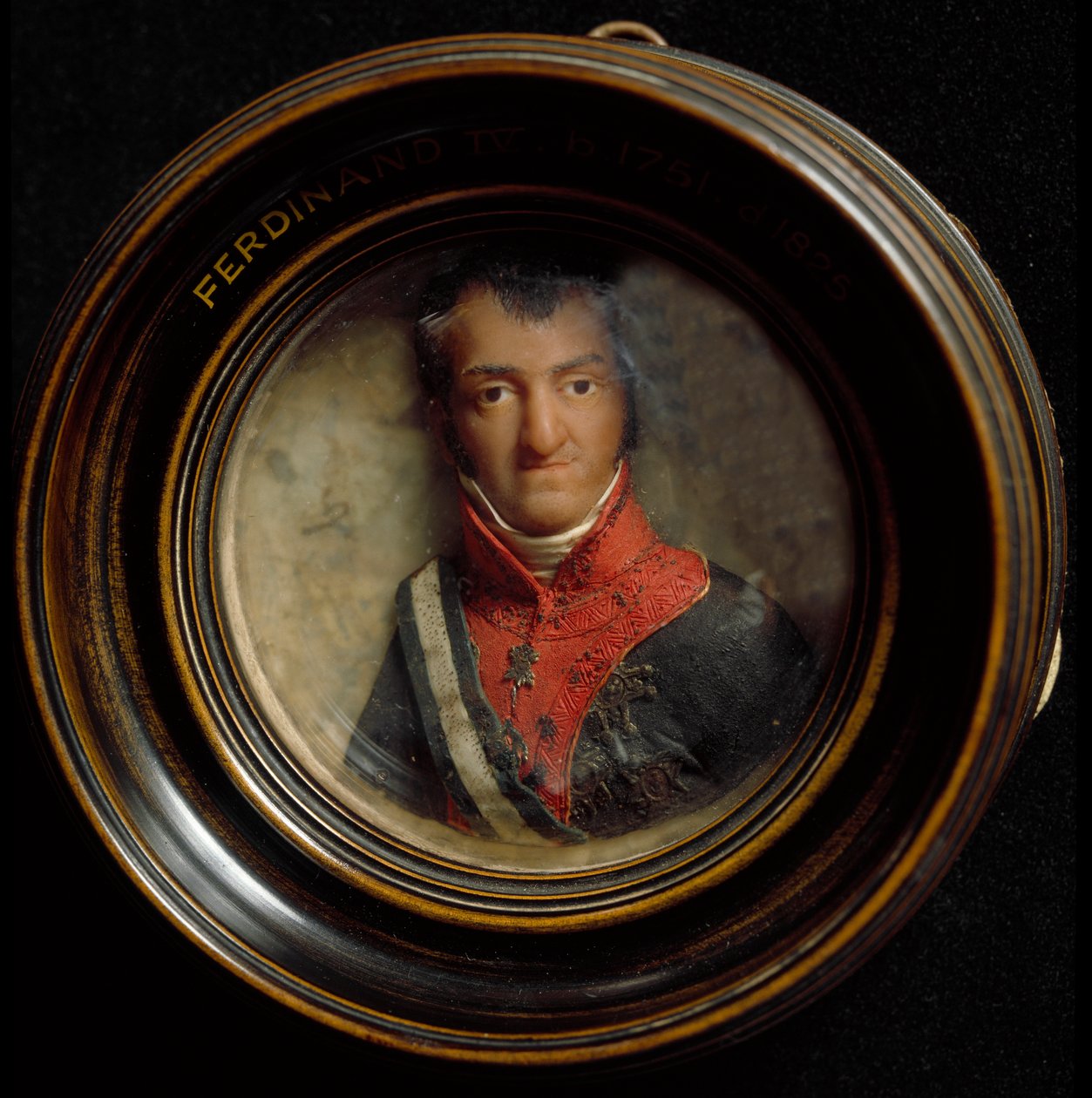 Portret Ferdynanda I Burbon lub Ferdynanda IV (1751-1825), króla Neapolu Rzeźba z wosku. Florencja, Museo Nazionale del Bargello autorstwa Unknown artist