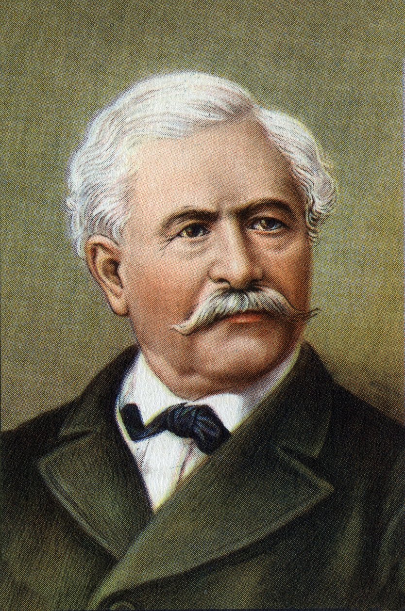 Portret Ferdinanda de Lesseps (1805-1894), francuskiego dyplomaty i przedsiębiorcy. autorstwa Unknown Artist