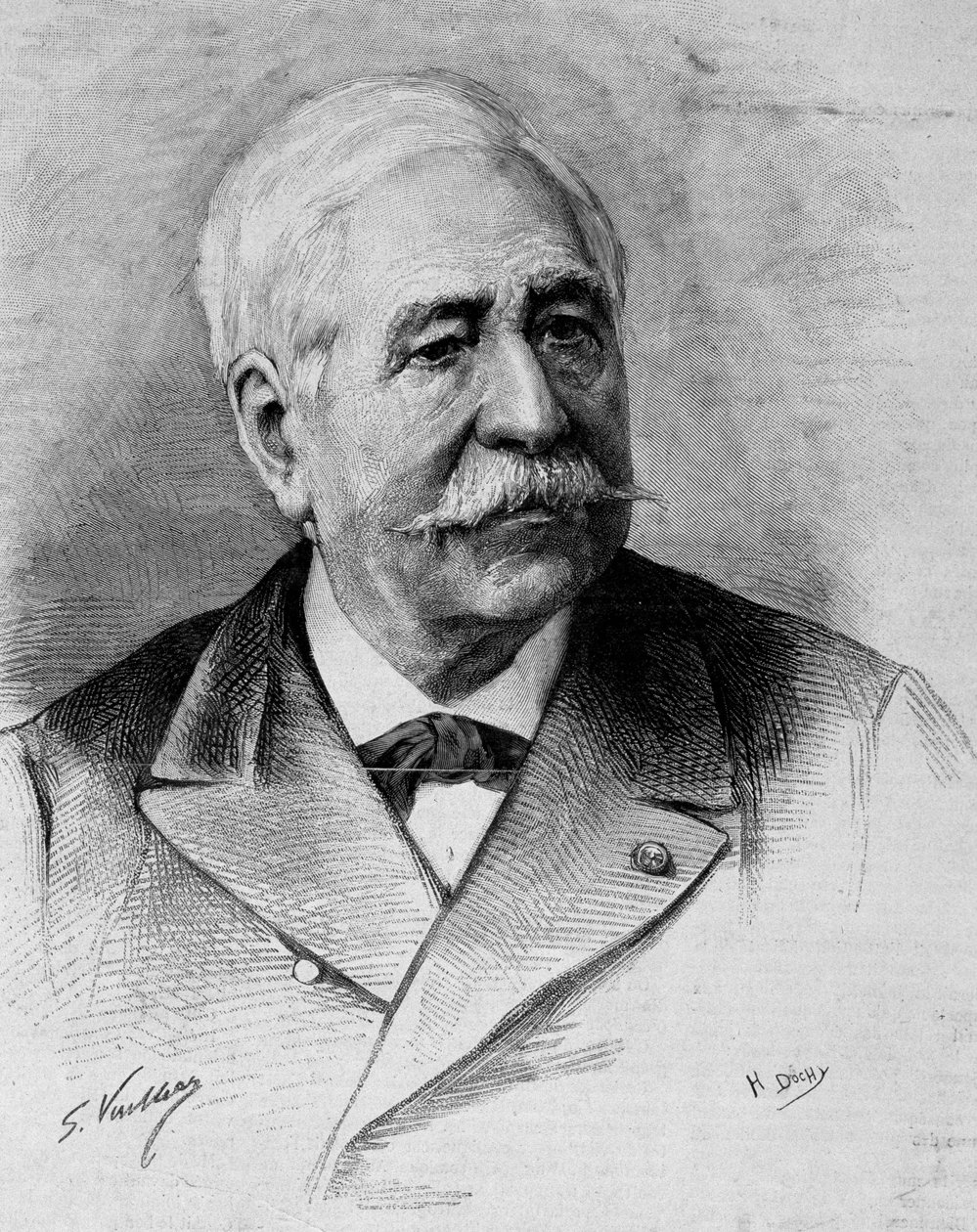 Portret Ferdynanda de Lesseps (1805 - 1894). autorstwa Unknown artist