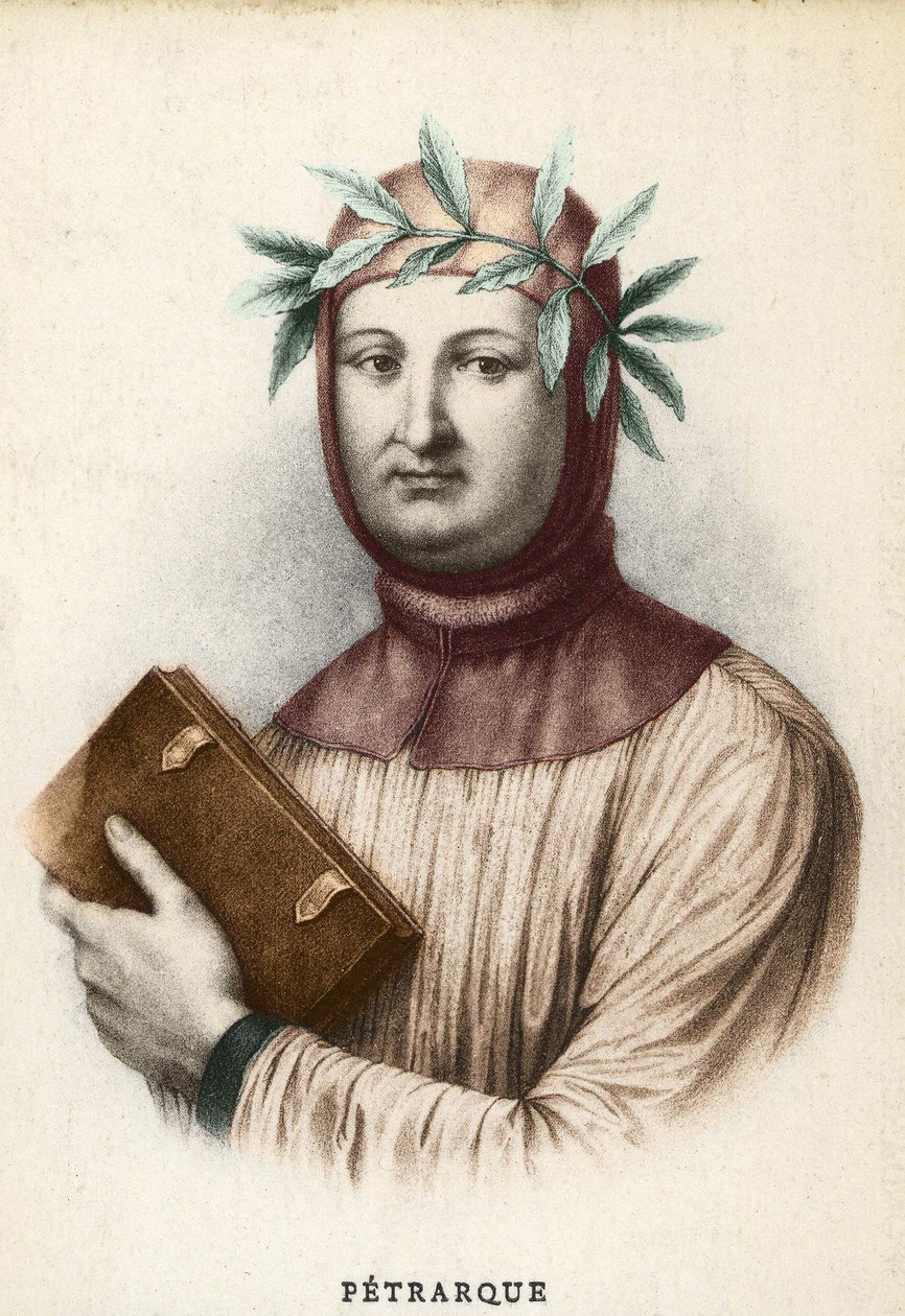 Portret Francesco Petrarca (Petrarcha), włoskiego pisarza (1304 - 1374) autorstwa Unknown artist