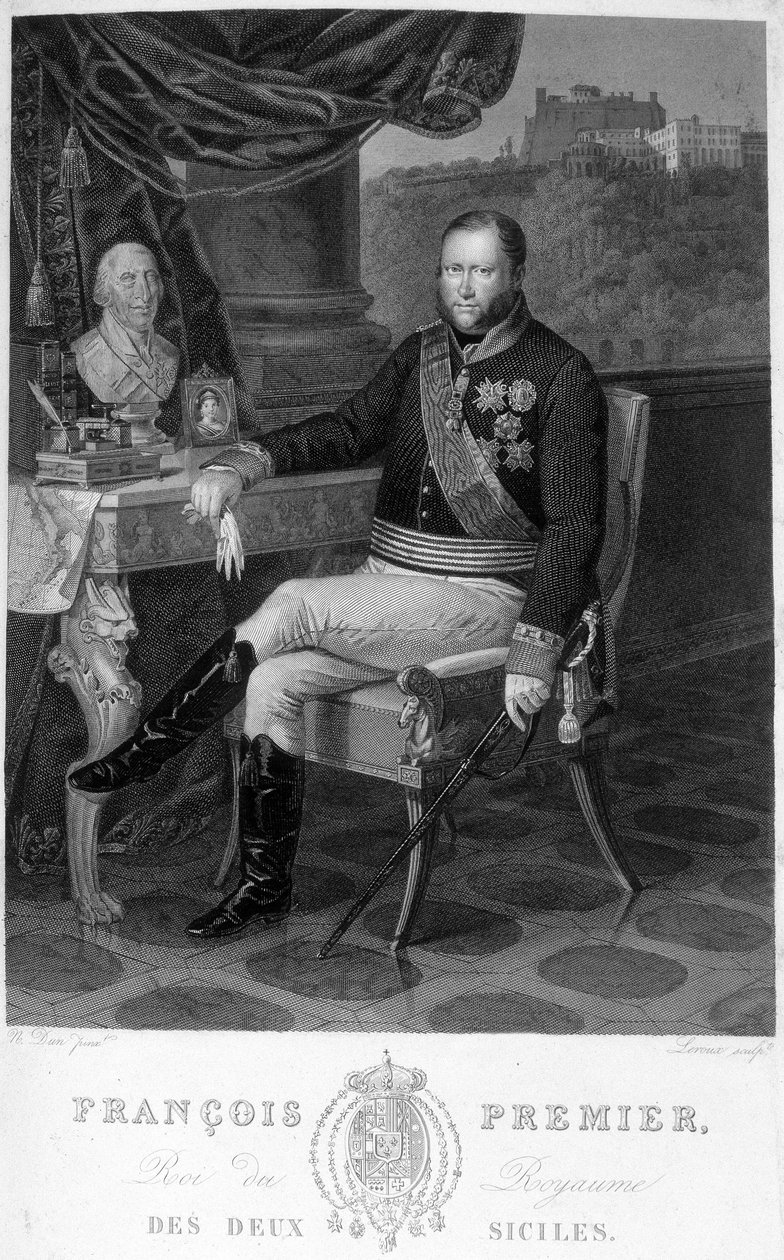 Portret Francois 1 (1777-1830), króla Obojga Sycylii. autorstwa Unknown artist