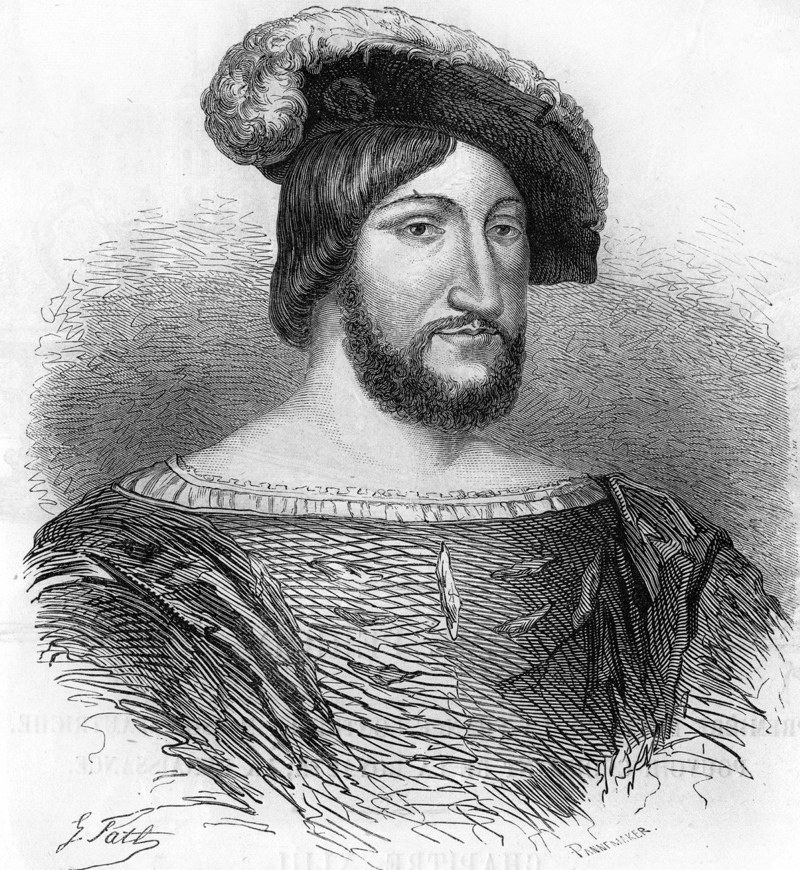 Portret Francois I króla Francji (1494-1547). autorstwa Unknown artist