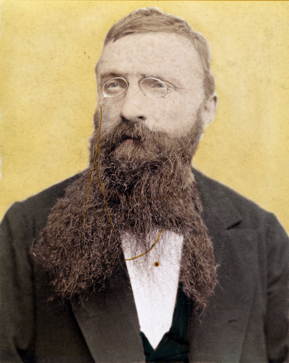 Portret Francois Auguste Rene Rodin - francuskiego rzeźbiarza - fotografia około 1885 autorstwa Unknown artist