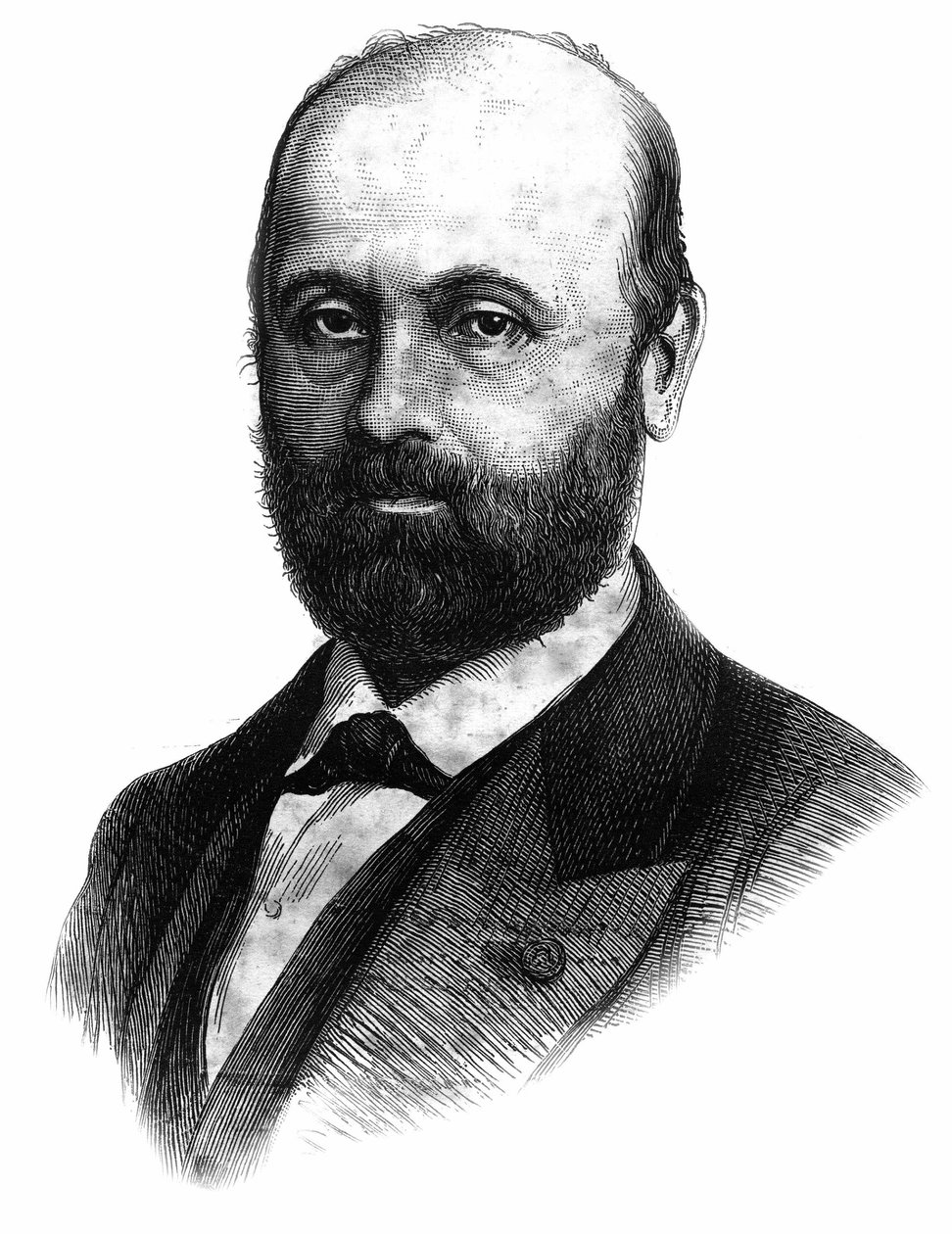 Portret Francois Bazina (1816-1878) francuskiego kompozytora. autorstwa Unknown artist