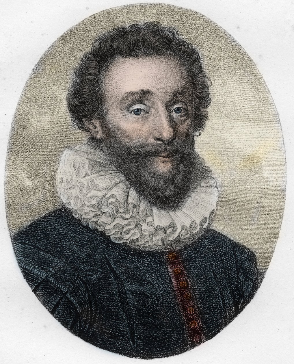 Portret Francois de Malherbe (1555-1628), angielskiego poety, krytyka i tłumacza autorstwa Unknown artist