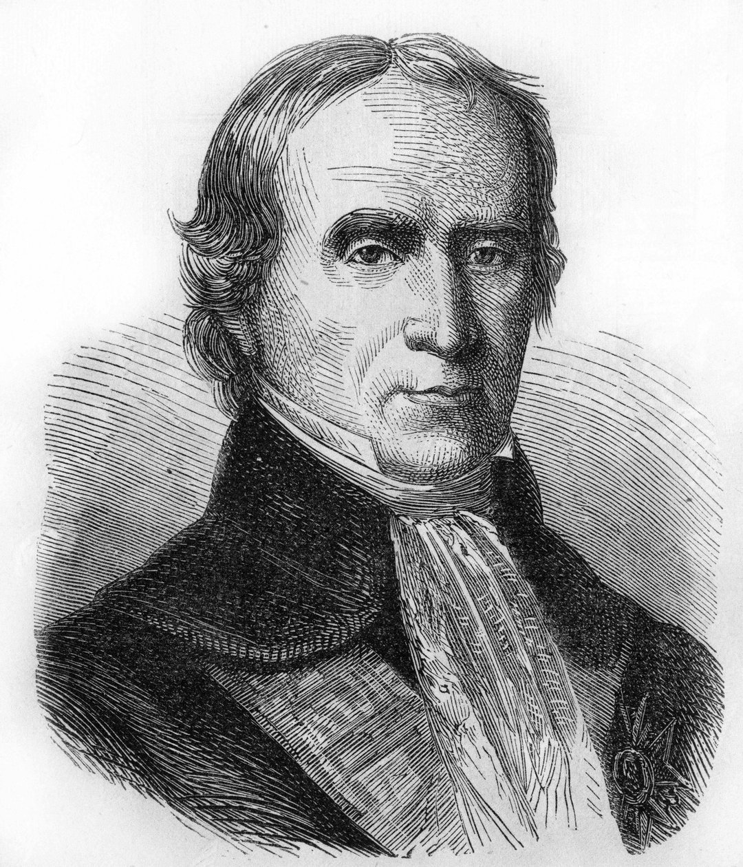 Portret François Barbé Marbois. 1745-1837. Konsul w Stanach Zjednoczonych, a następnie intendent w Santo Domingo. Grawerowanie z 1866 roku. autorstwa Unknown artist