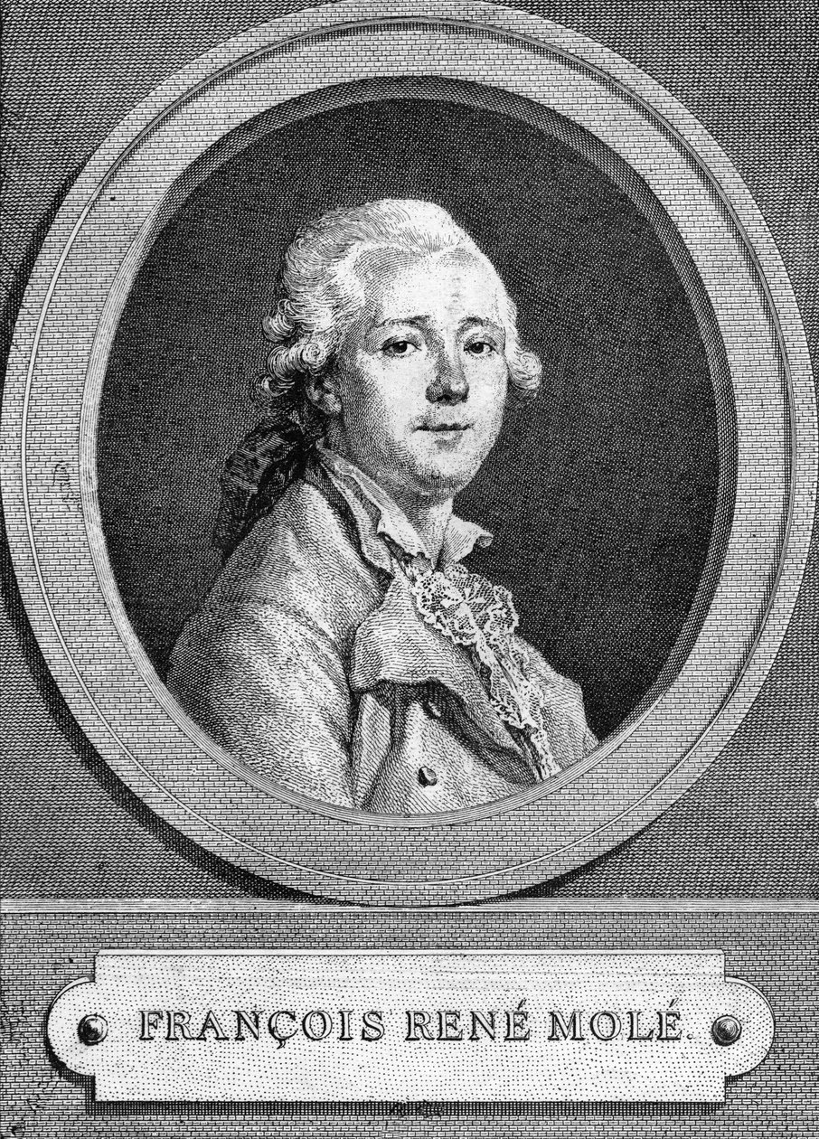 Portret François René Molé (1734-1802). Aktor francuski. autorstwa Unknown artist