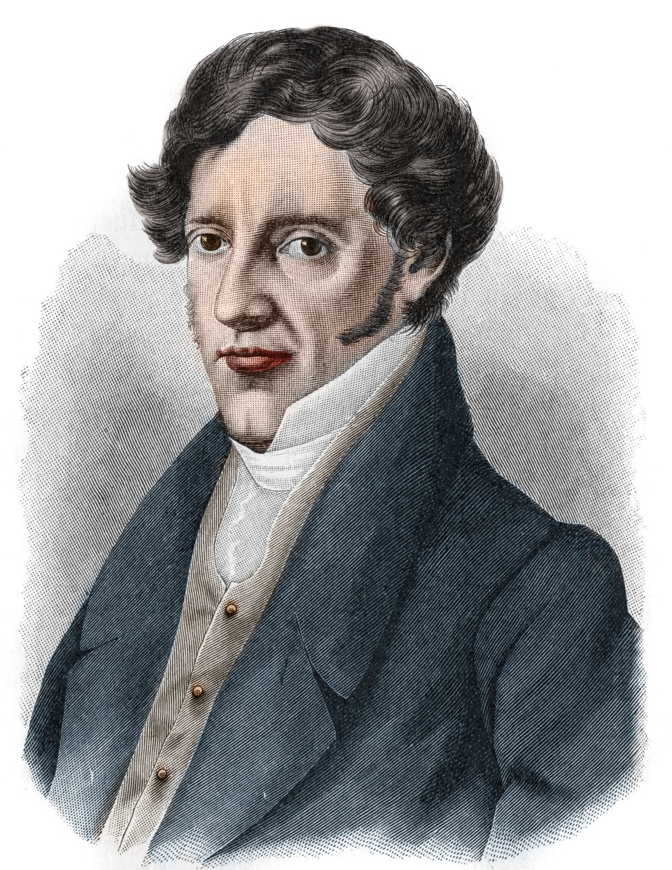 Portret Franza Grillparzera (1791-1872), austriackiego dramaturga. autorstwa Unknown artist