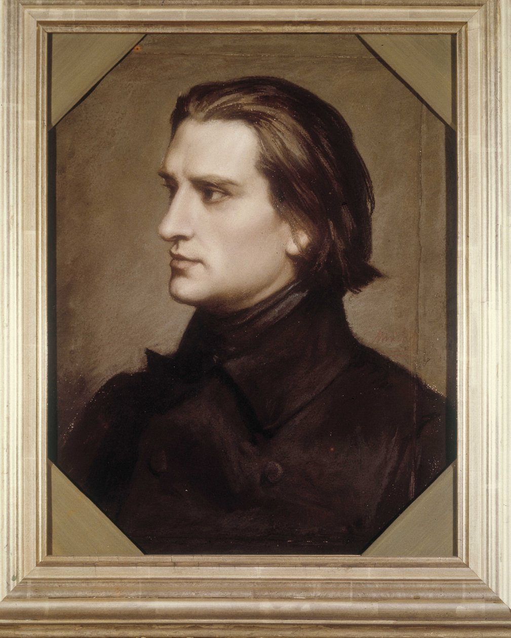 Portret Franciszka Liszta (1811-1886), węgierskiego kompozytora i pianisty. autorstwa Unknown artist