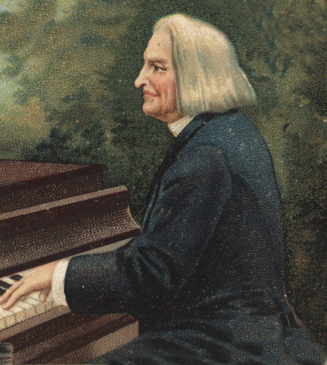 Portret Franciszka Liszta (1811-1886), węgierskiego kompozytora i pianisty fortepianowego. autorstwa Unknown artist