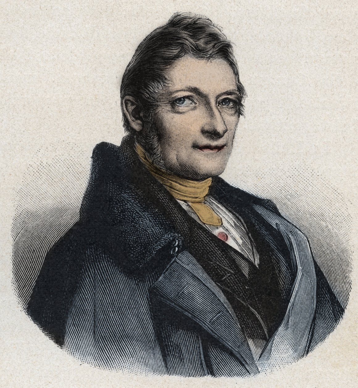 Portret Franza Xavera Gabelsbergera (1789-1849) angielskiego wynalazcy autorstwa Unknown artist