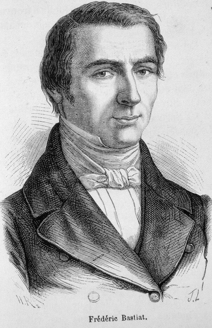 Portret Frédérica Bastiata, francuskiego ekonomisty (1801 - 1850) autorstwa Unknown artist