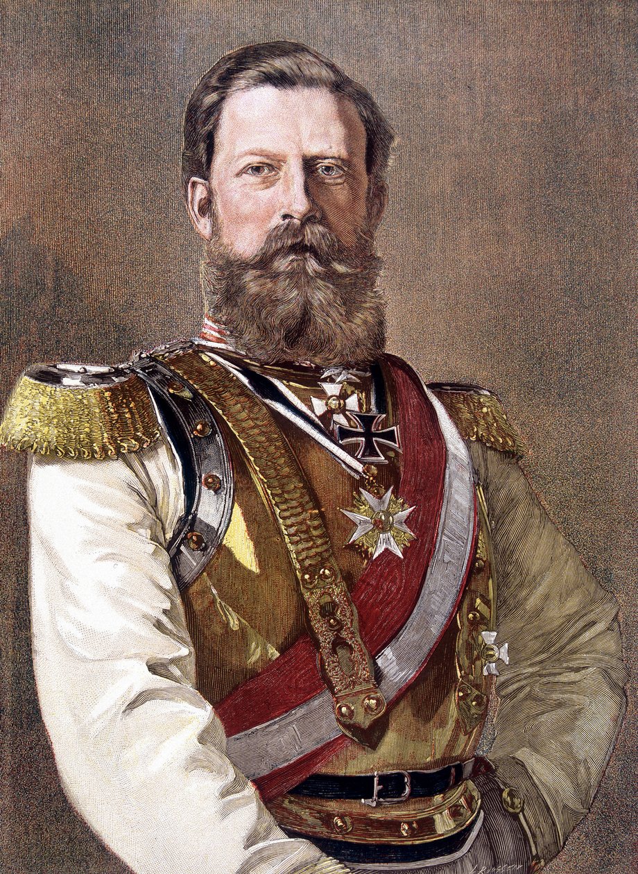 Portret Fryderyka III (1831-1888), cesarza Niemiec i króla Prus. autorstwa Unknown artist