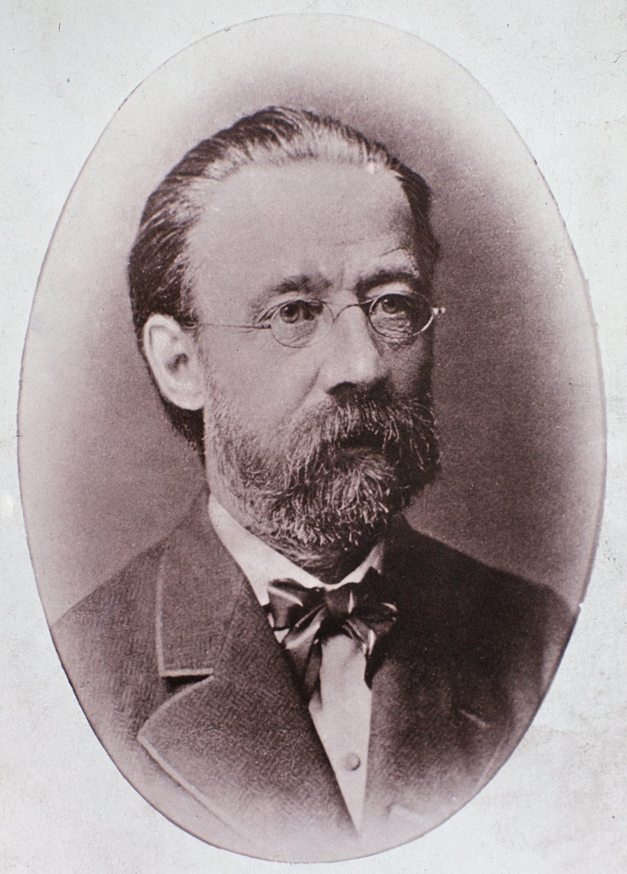 Portret Friedricha Smetany (rycina po zdjęciu) autorstwa Unknown artist