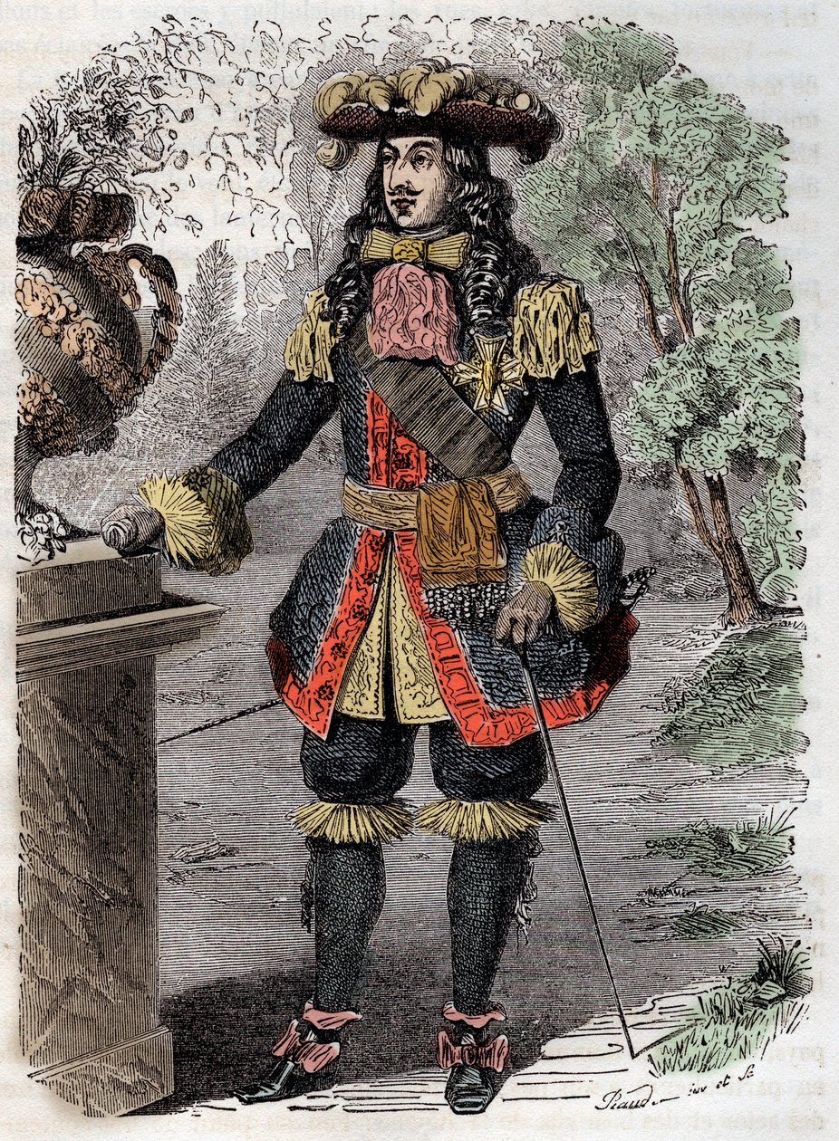 Portret Gabriela Nicolasa de la Reynie (1625-1709) pierwszego generała porucznika policji Paryża” (Portret Gabriela-Nicolasa de la Reynie, założyciela pierwszej nowoczesnej policji) Grawer XIX w. Zbiory prywatne autorstwa Unknown artist