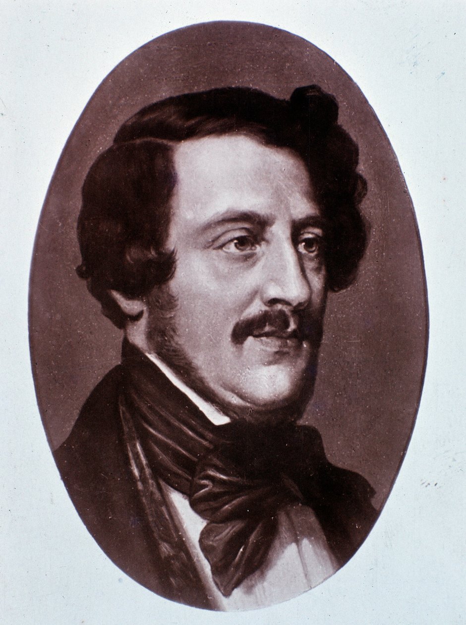 Portret Gaetano Donizettiego (rycina) autorstwa Unknown artist