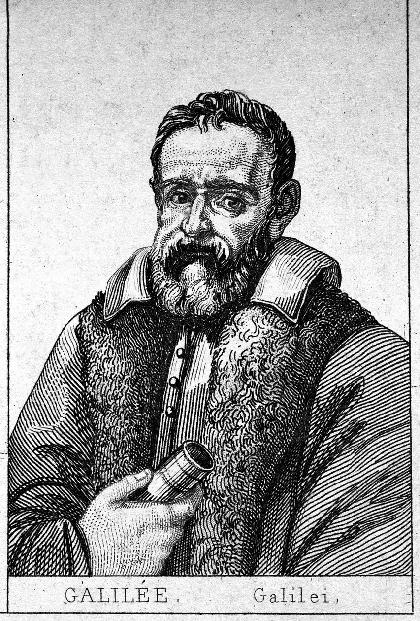 Portret Galileo Galilei dit Galilee (1564-1642). autorstwa Unknown artist