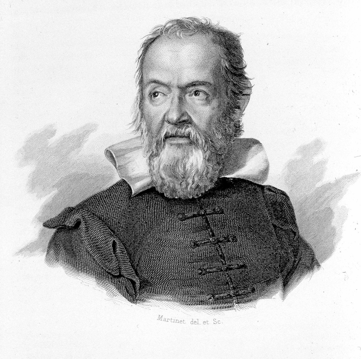 Portret Galileusza Galileo Galileusza (1564-1642). autorstwa Unknown artist
