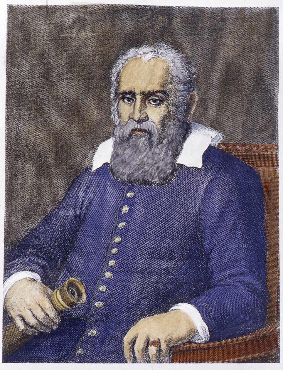 Portret Galileusza Galileo Galileusza (1564-1642). autorstwa Unknown artist