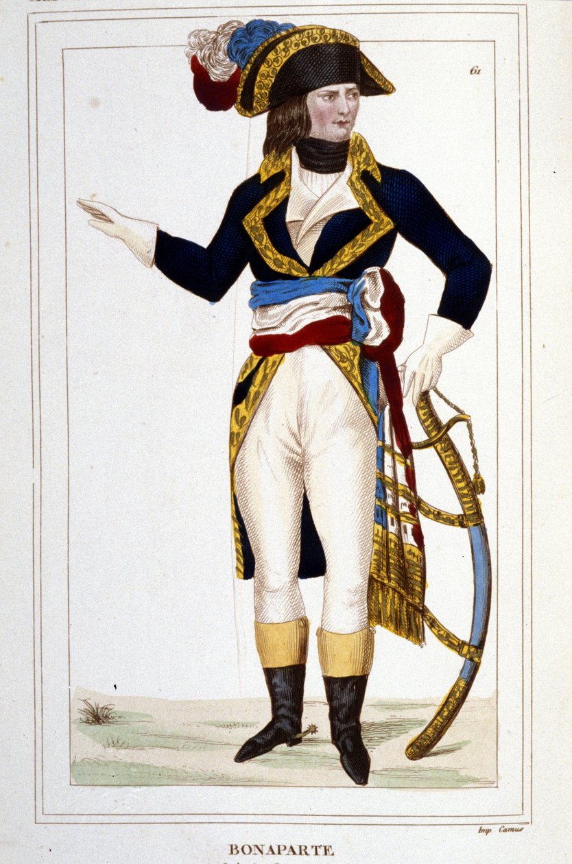 Portret generała Napoleona Bonaparte (1769 - 1821) w mundurze. autorstwa Unknown artist