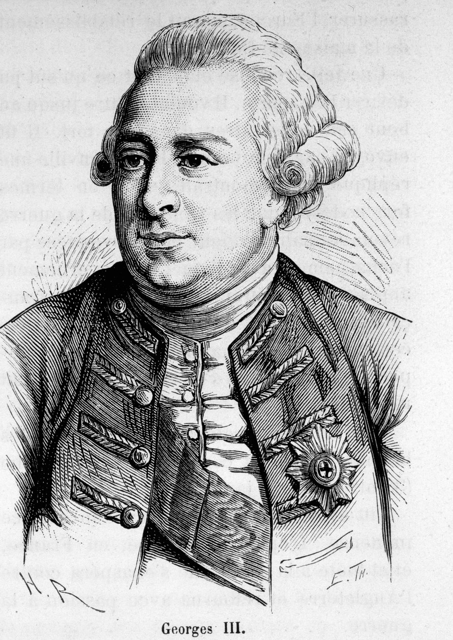 Portret Jerzego III (1738-1820), króla Wielkiej Brytanii i Irlandii (1760-1820). autorstwa Unknown artist