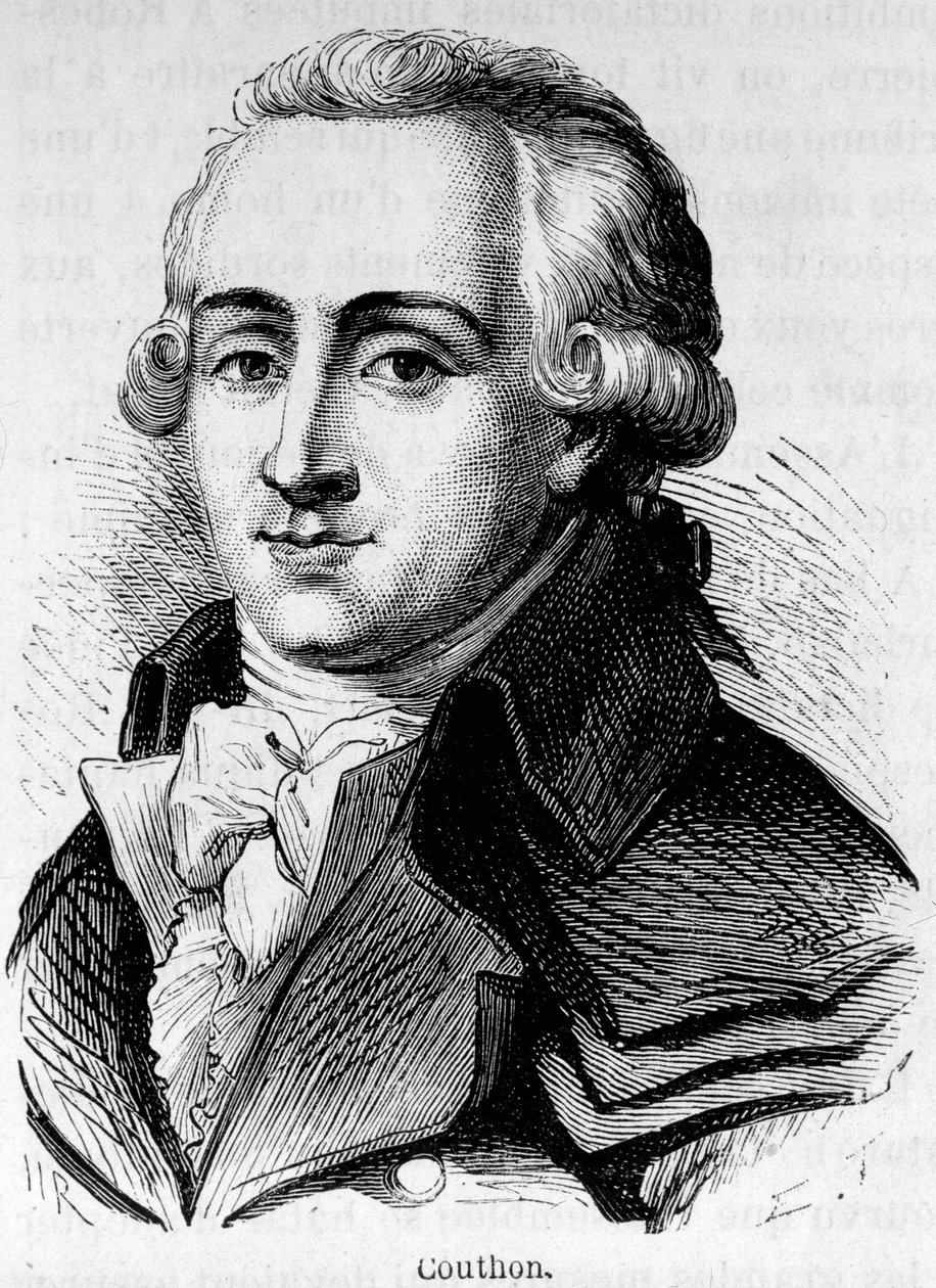 Portret Georgesa Couthona (1755-1794), francuskiego polityka. autorstwa Unknown artist