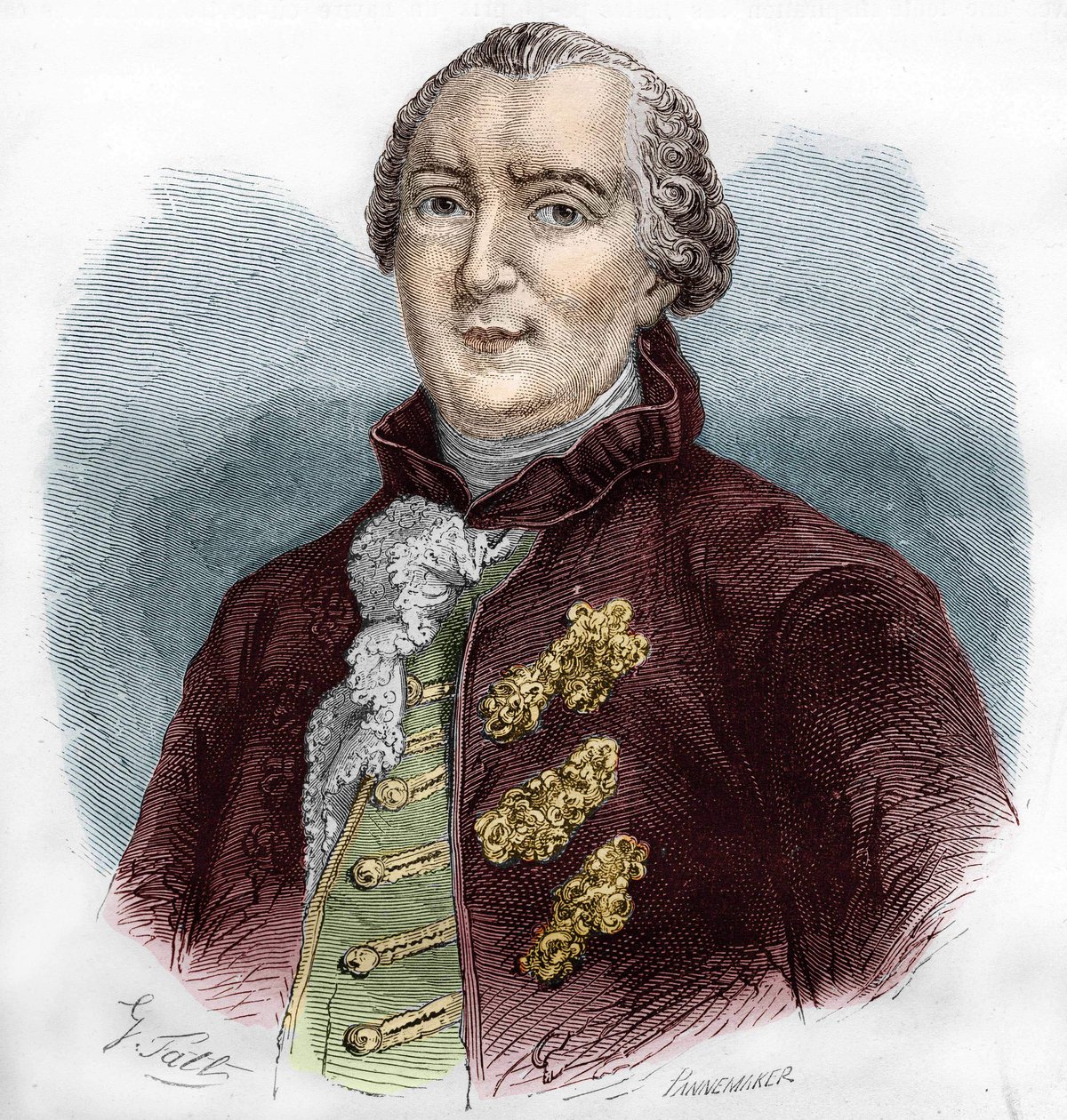 Portret Georgesa Louisa Buffona (1707-1788), francuskiego przyrodnika i pisarza. autorstwa Unknown artist