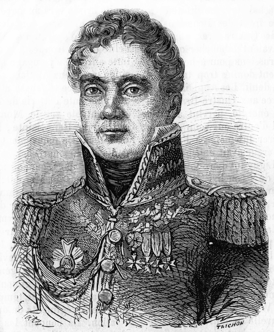 Portret Georgesa Moutona, hrabiego Lobau (1770-1838), marszałka Francji. autorstwa Unknown artist