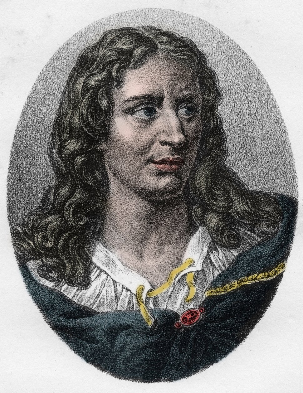 Portret Gerarda (Girarda) Audran (1640-1703) Grawer angielski autorstwa Unknown artist