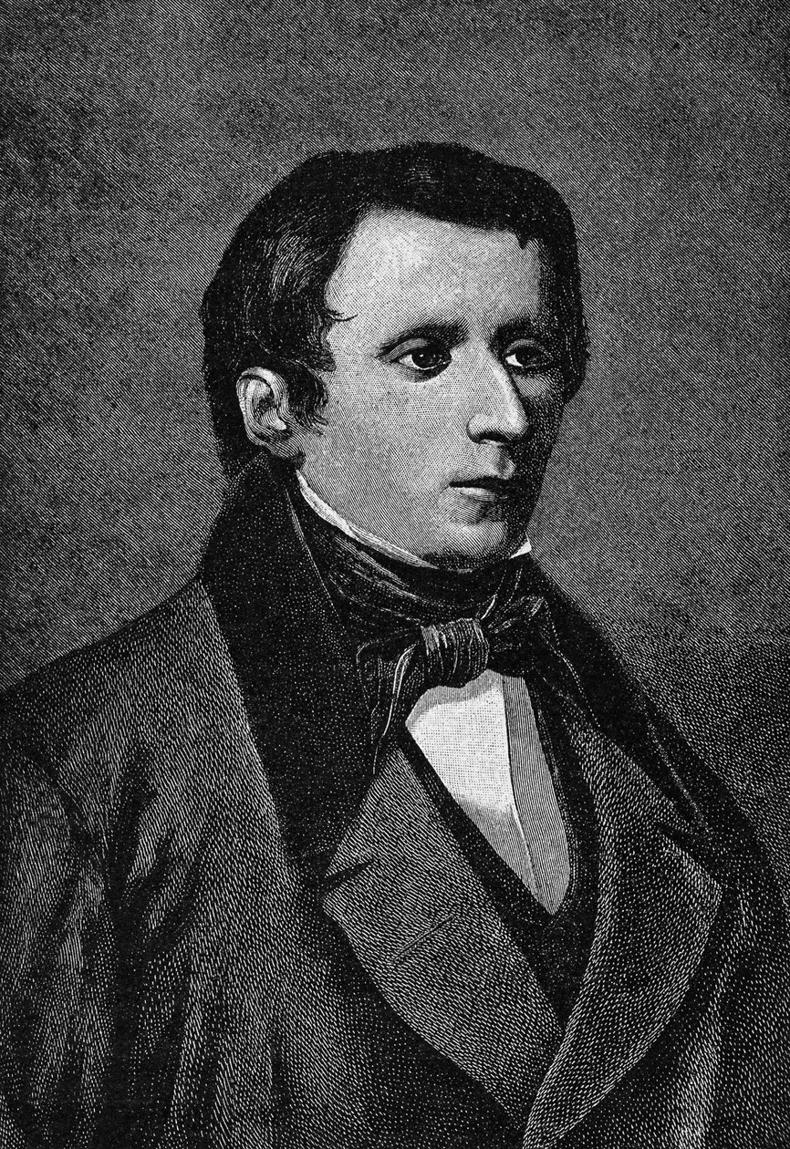 Portret Giacomo Leopardi (1798-1837), włoskiego pisarza. autorstwa Unknown artist